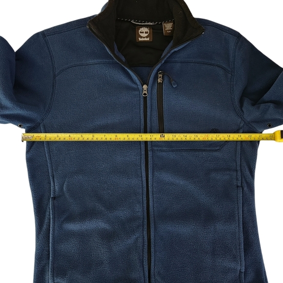 TIMBERLAND fleece jacket sweater blue for men small full zip - Picture 11 of 12